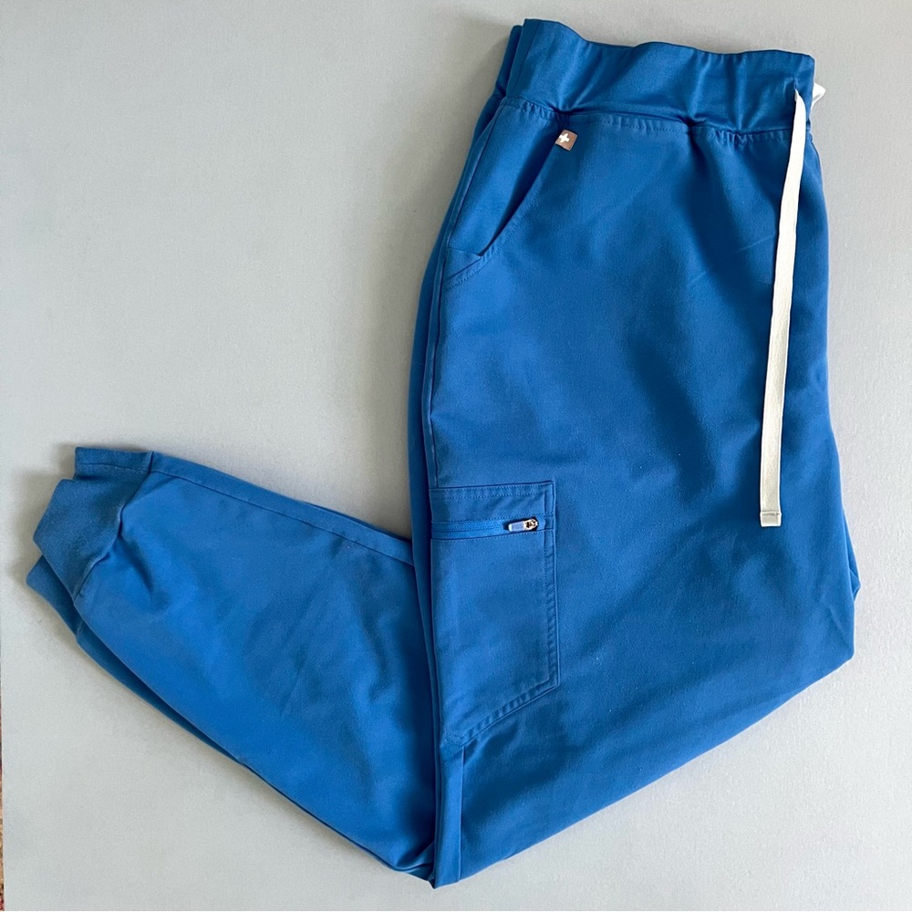 FIGS Zamora FIONx Jogger Royal Blue High Waisted Scrub Pants‎ - Picture 6 of 8